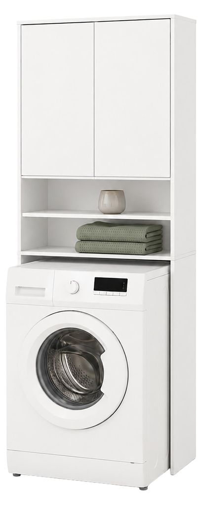 Mobiletto per lavatrice Relaxdays, con 4 scomparti, ripiano Immagine del prodotto 
