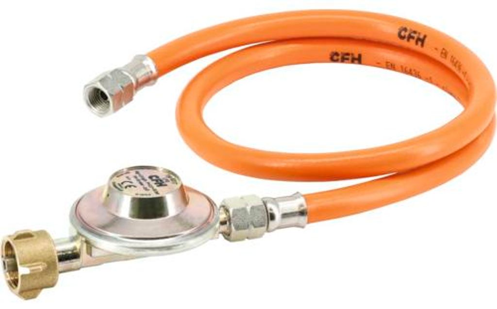 CFH Druckregler 50 mbar und 80 cm Gasschlauch Produktbild 