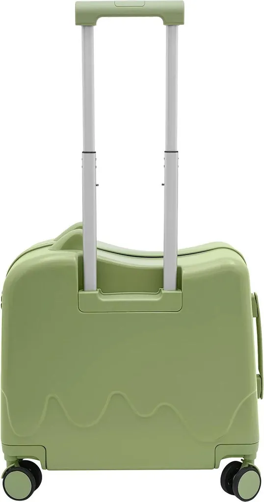 Valigia per bambini - Valigia con rotelle Ride-on 46 cm - ABS - Con lucchetto - Rettangolare - Età 4-6 anni - Verde oliva