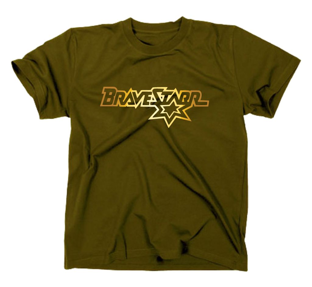 Styletex23 T-Shirt #2 Bravestarr Logo, oliv, M