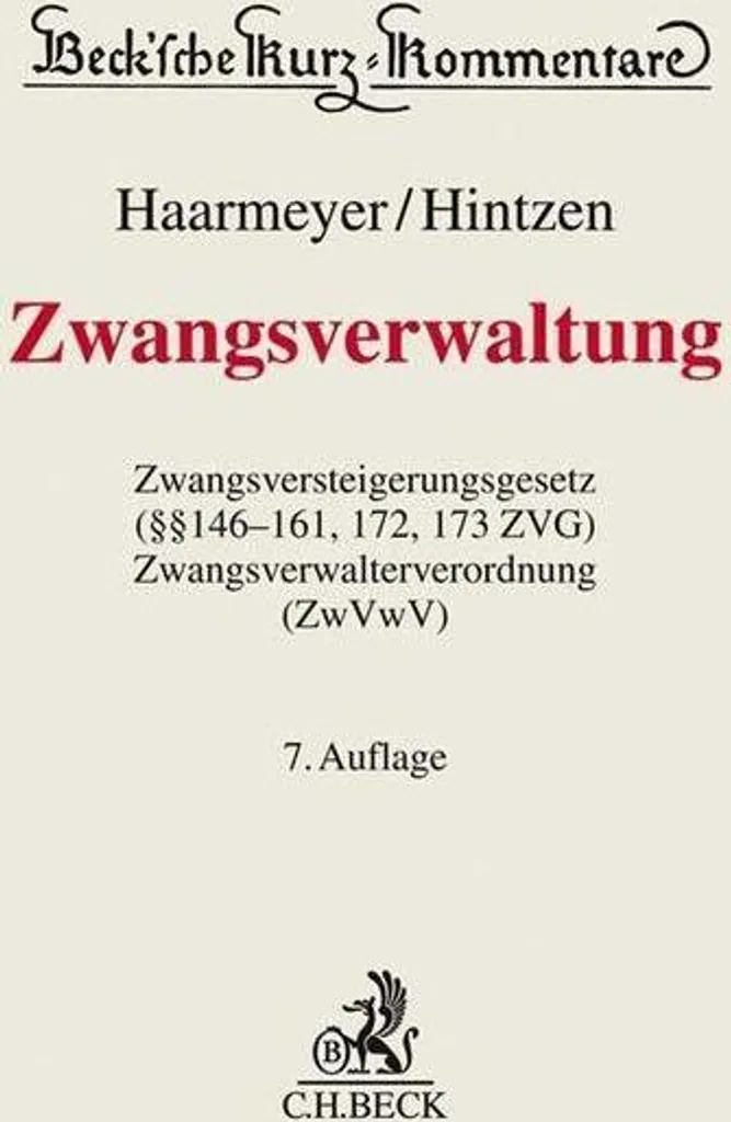 Manuel de Zwangsverwaltung pour le Droit de l'Exécution Immobilière