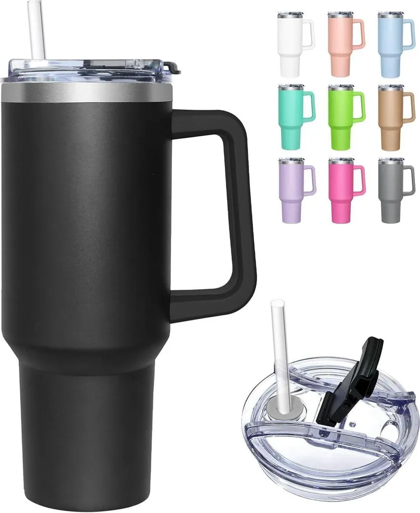 Gobelet isotherme sport 1180ml pour eau froide et café chaud toute la journée