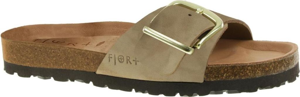 Supersoft FJORT Damen pflanzlich gegerbte weiche Leder Pantolette taupe EUR 38