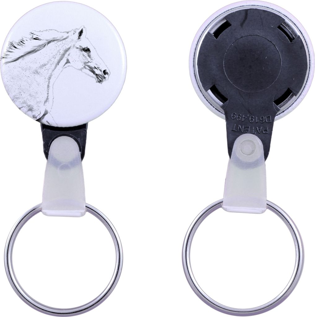 Tschechisches Warmblut - ein einzigartiger Schlüsselanhänger mit einem Pferdebild, handgefertigtes Produkt, leicht und handlich, Anhänger der Ma...