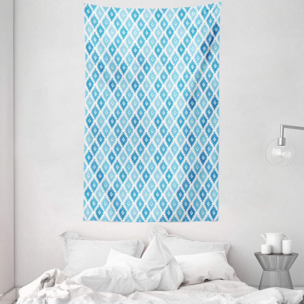 ABAKUHAUS aztekisch Wandteppich und Tagesdecke, Schmutz-Art Stammeskunst aus Weiches Mikrofaser Stoff Waschbar ohne Verblassen Digitaldruck, 140 x ...