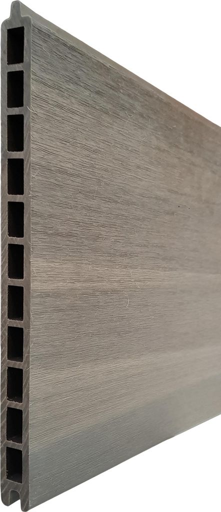 Fiberdeck BOSTON WPC Premium fence board Light Grey 21x310x1780 mm