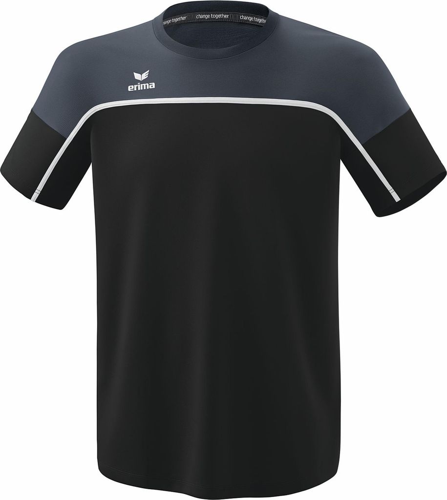 Erima Change T-Shirt Kinder - Schwarz / Slate Grey / Weiß