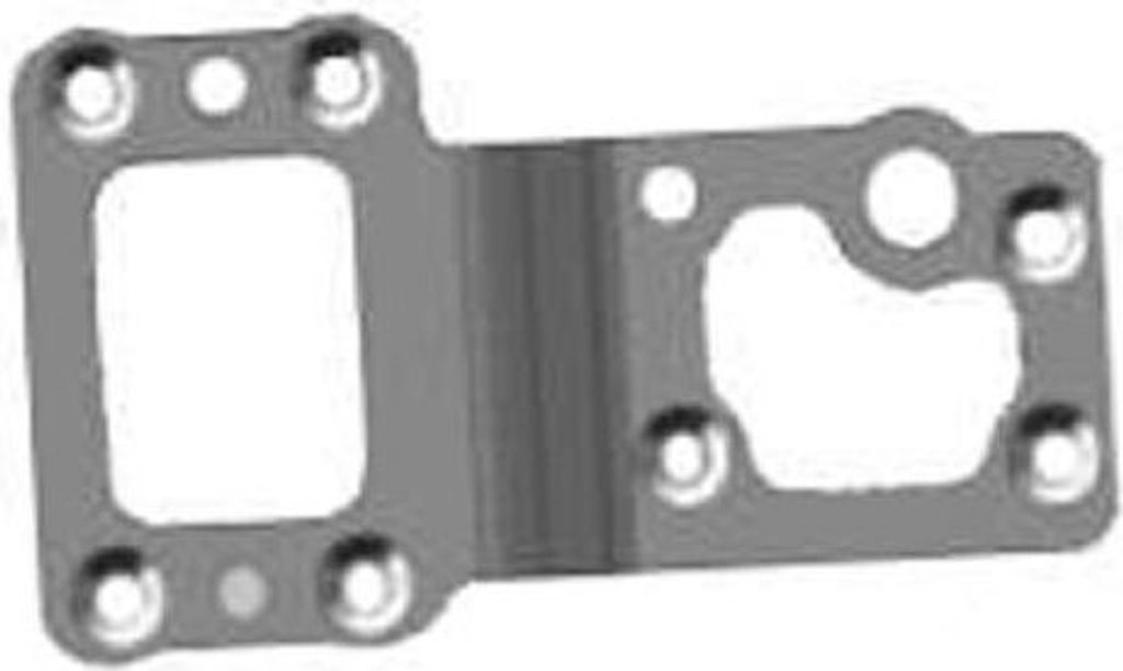 Krick Verbindungsplatte Alu blau eloxiert