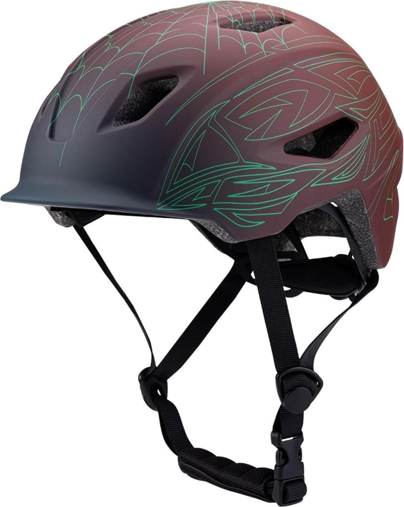 Fahrradhelm Kinder Jugendliche Erwachsene, 9 Fach belüftet, Auto Kopfanpassung empfohlen für 48-57 cm geeignet, Allround, MTB, Trekking & City Helm