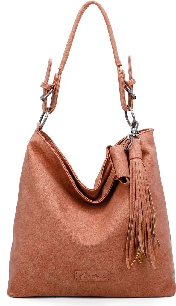 Fritzi aus Preußen Jakx Lipstick02 Hobo Bag Brick brun en similicuir