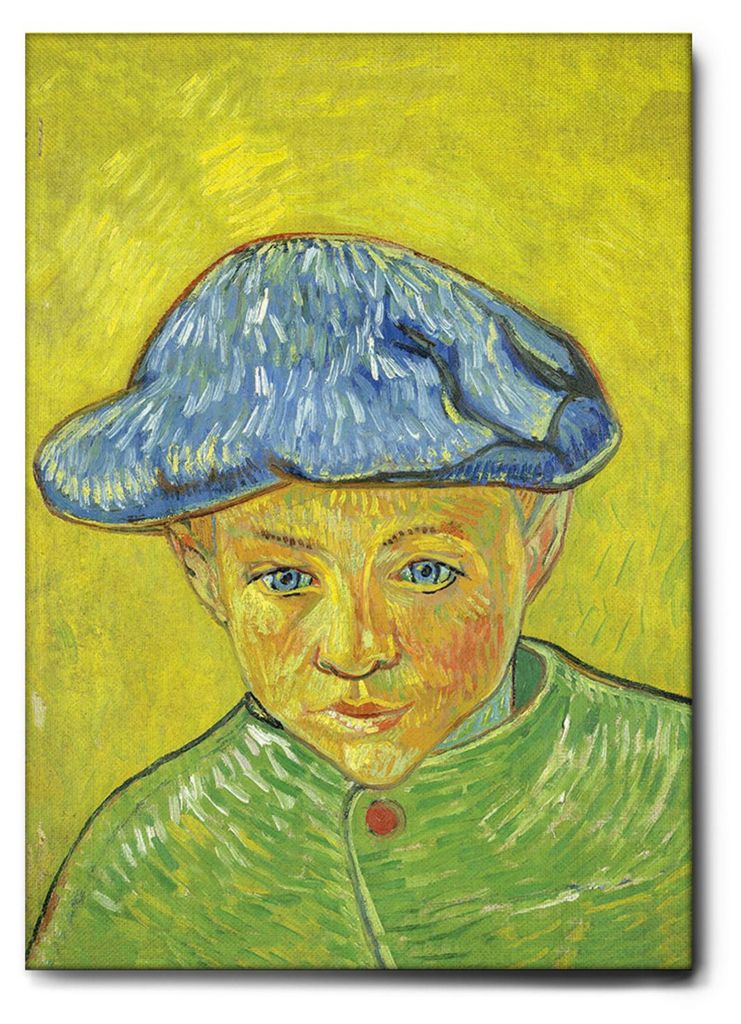 Giallobus - Porträt von Camille Roulin - Vincent Van Gogh - 35L x 50W cm - Bild - Leinwand mit Standardrahmen