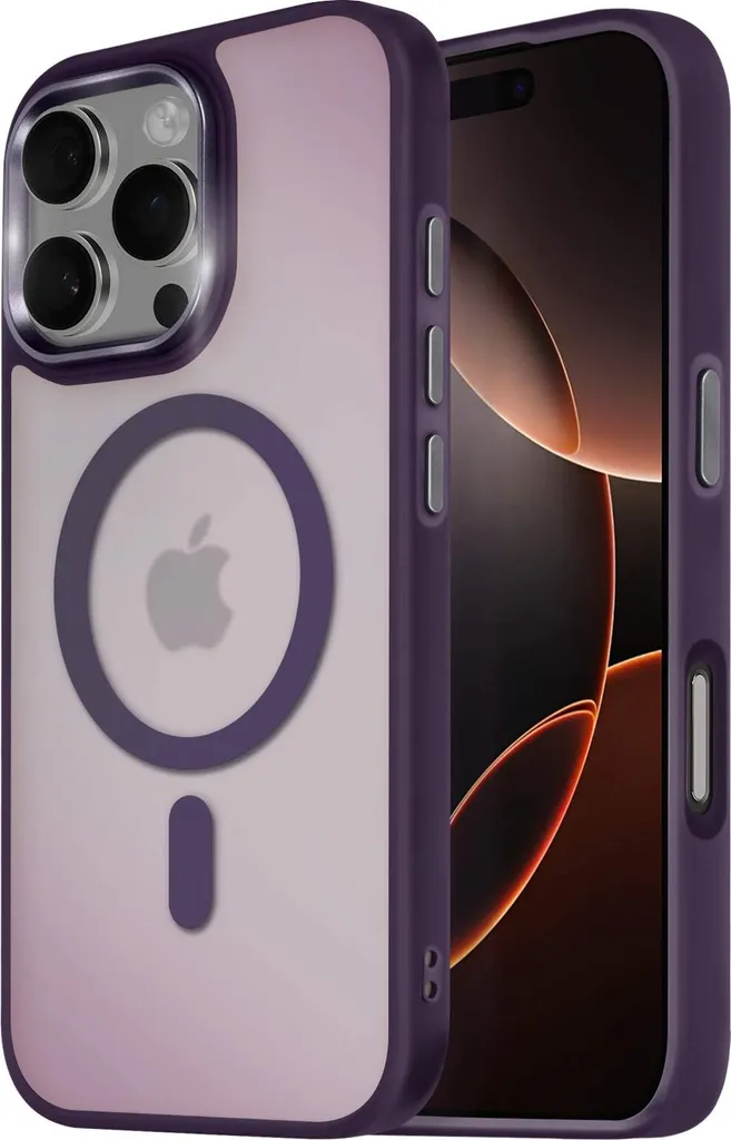 Avizar, custodia MagSafe per Apple iPhone 16 Pro Max Frost Colour, viola