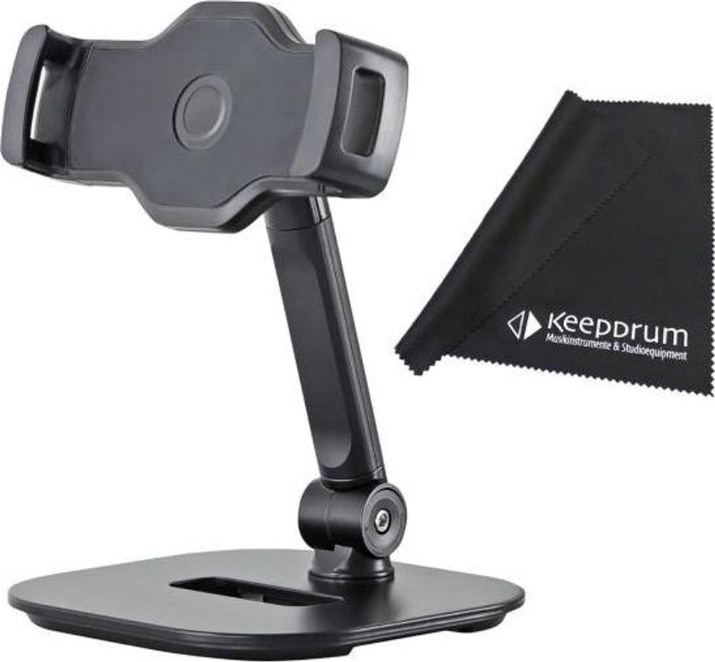 K&M 19800 Smartphone Tablet-Tischstativ mit Tuch
