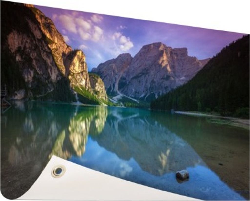 MuchoWow 120x80 cm Outdoor-Poster Gartendeko Sichtschutz Garten Poster für den Garten Mehr zwischen den Bergen