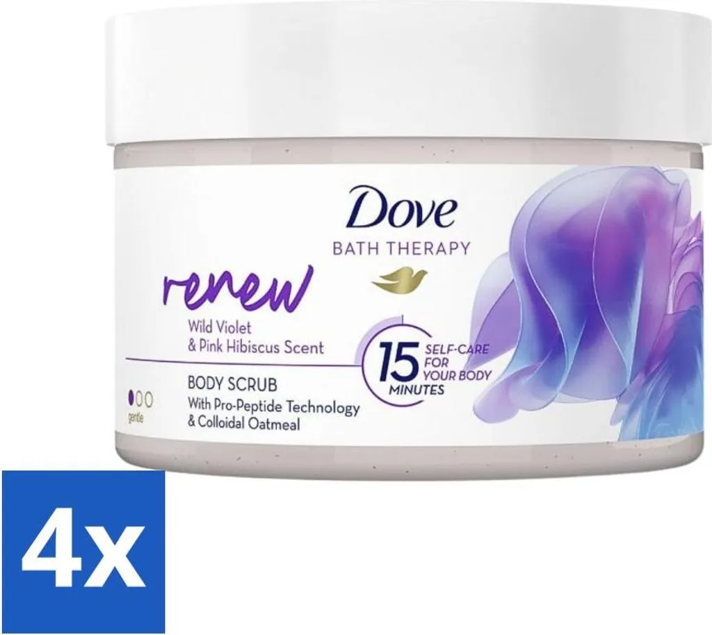 Gommage corporel Dove Bath Therapy pour rituel de douche relaxant