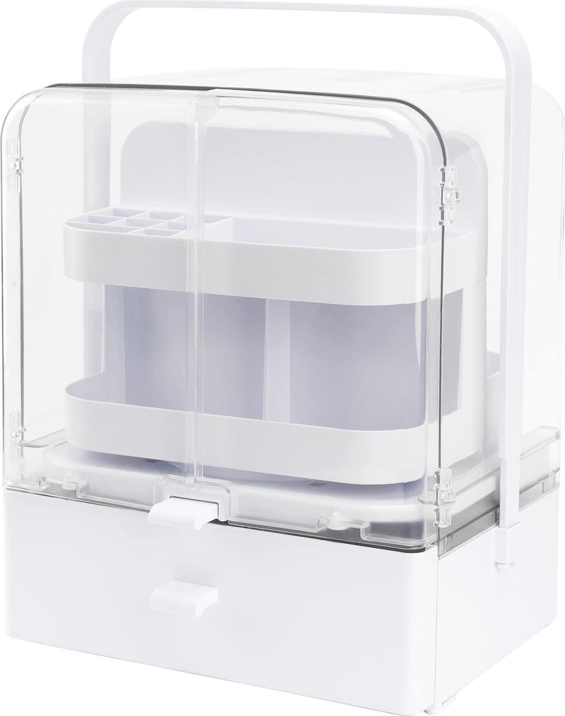 BeShiny 360 drehbarer Make-up-Organizer mit Staubschutzhülle