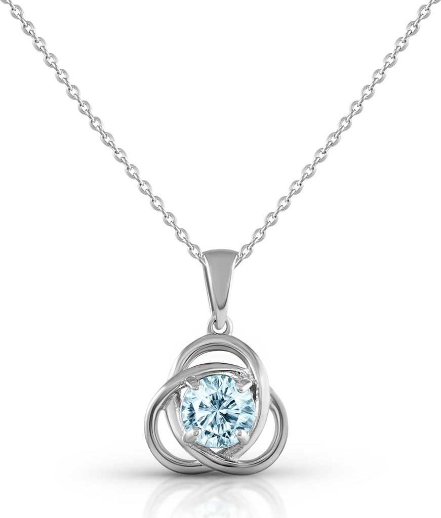 Zeeme Gemstones, F Anhänger mit Kette 925/- Sterling Silber Produktbild 