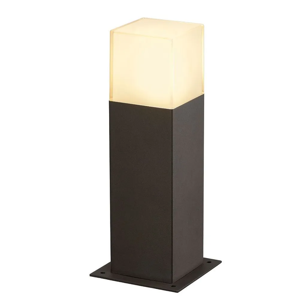 Lampadaire extérieur anthracite Grafit 30 avec diffuseur verre fumé