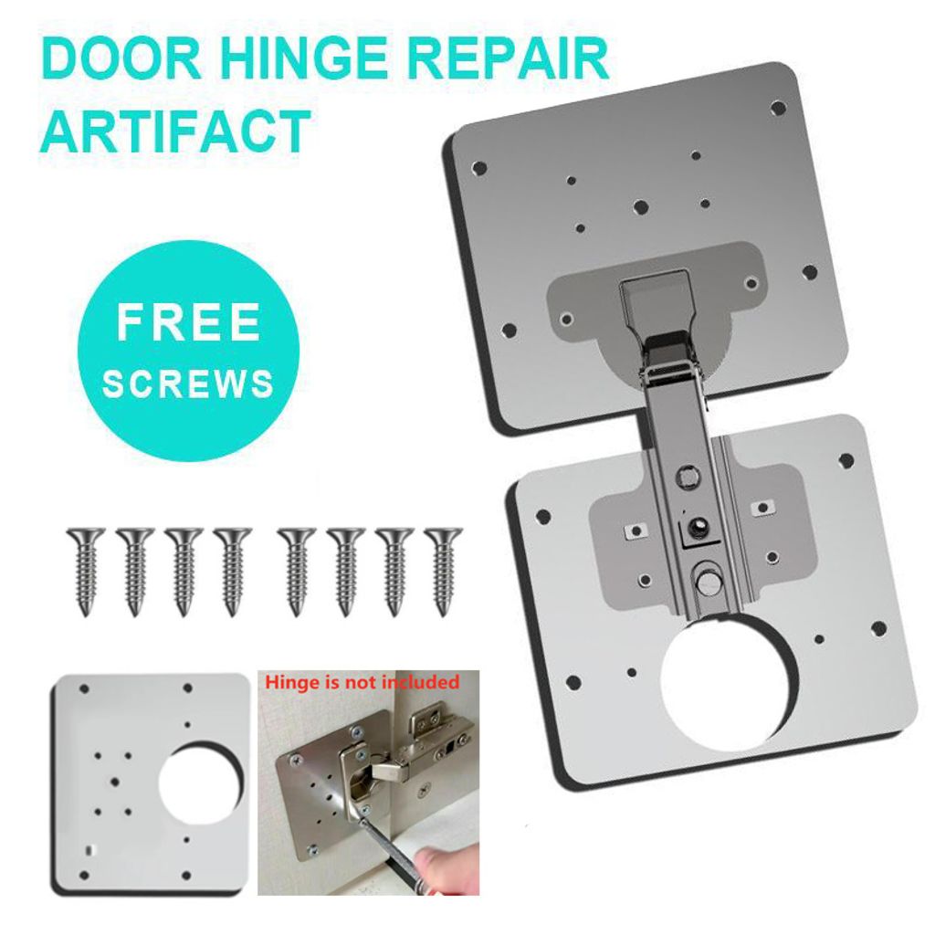 enthält 2 Platten Weiß Reparaturset für Küchenschrank-Scharniere enthält 2 Platten Weiß Reparaturset für Küchenschrank-Scharniere
