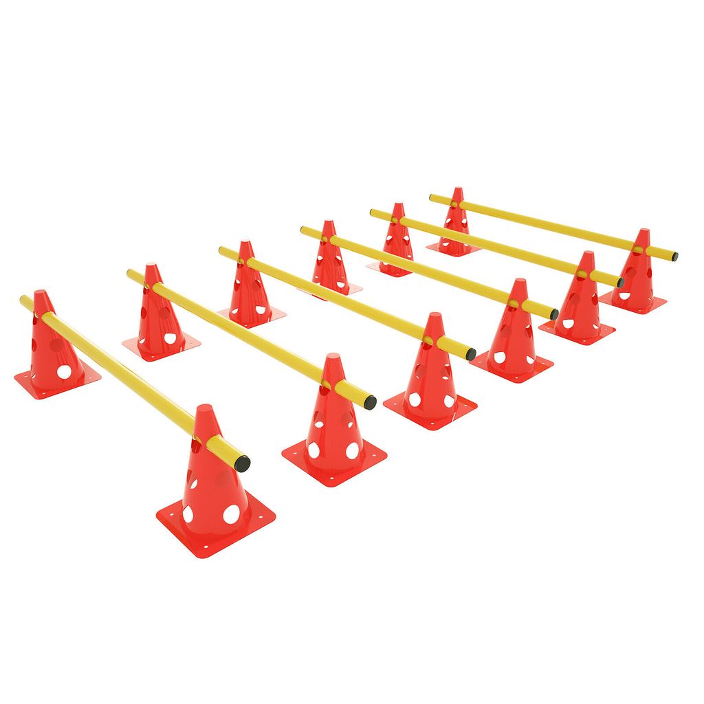 Steckhürden-Set für Koordinations Training gelb Koordination Hürden 