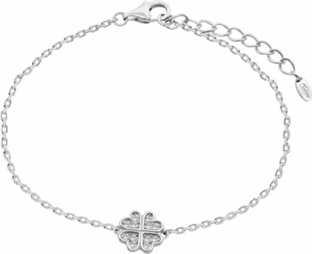 Regalo Donna Bracciale Argento Lotus LP3052-2/1 Quadrifoglio Fortunato