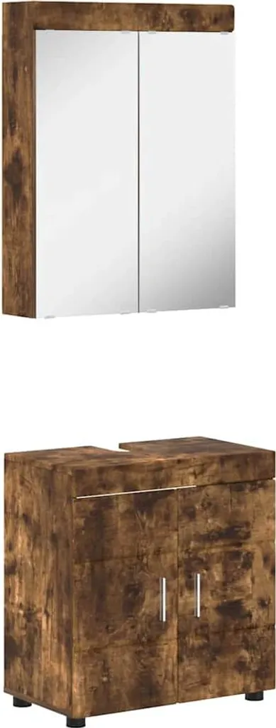 vidaXL TULUM Rovere Fumé: Trasforma il tuo Bagno in una Spa Moderna