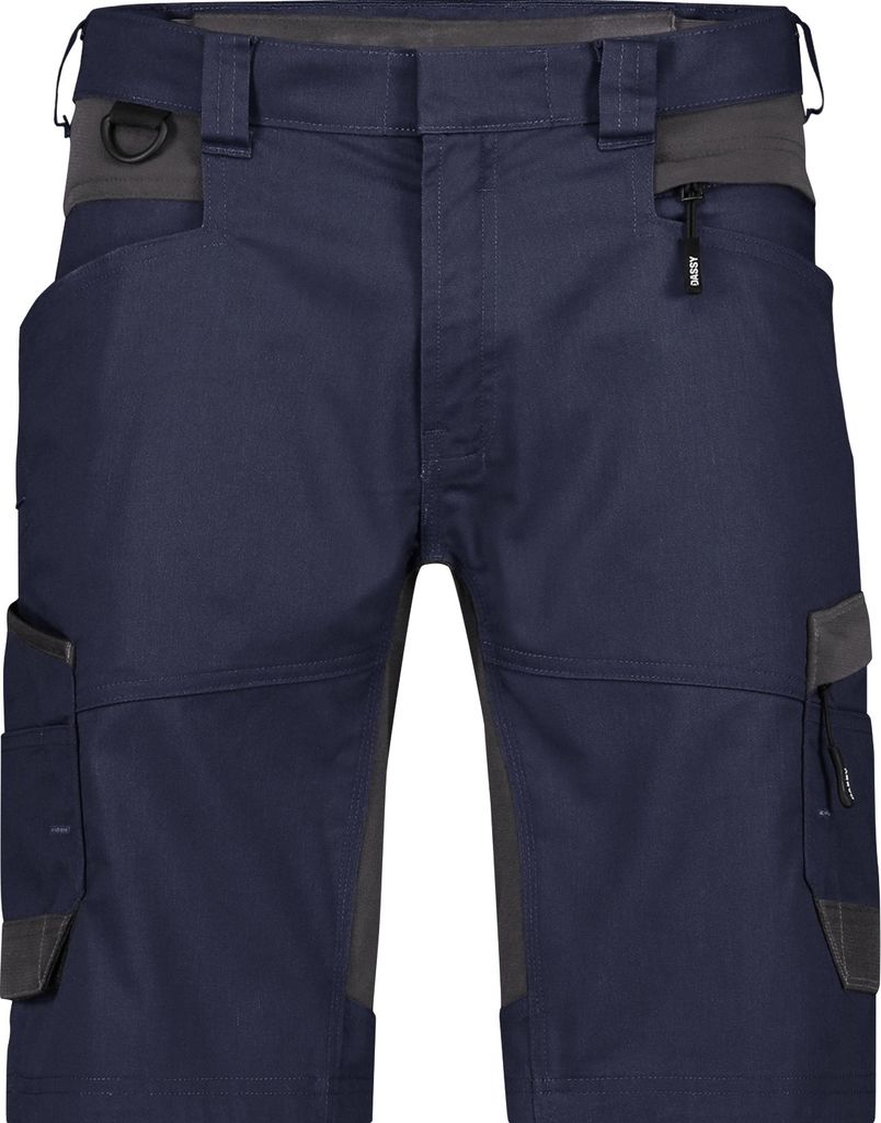 Stretch-Arbeitsshorts Axis Next PESCORE41 245g nachtblau/anthrazitgrau, Gr. 54 DASSY 250112