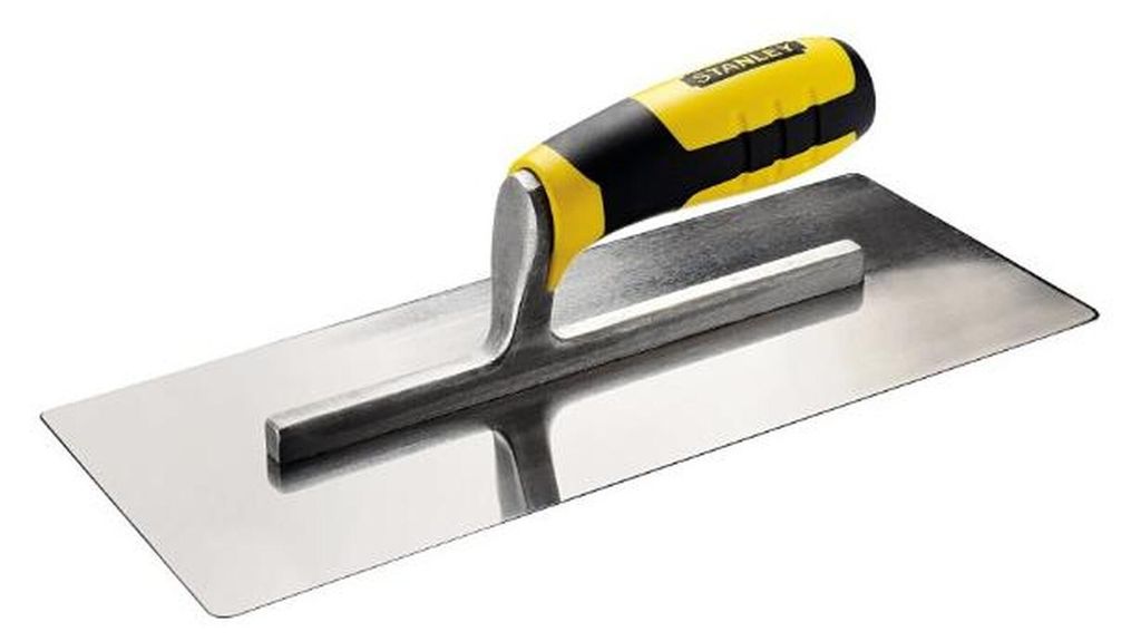Kelle STANLEY 320 x 130 mm mit abgerundeten Ecken und Bi-Material-Griff