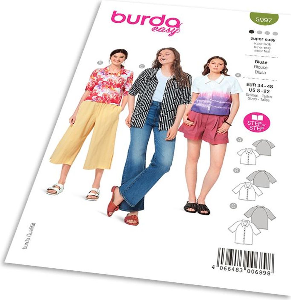 Strih Burda 5997 - Košele Obrázok produktu 