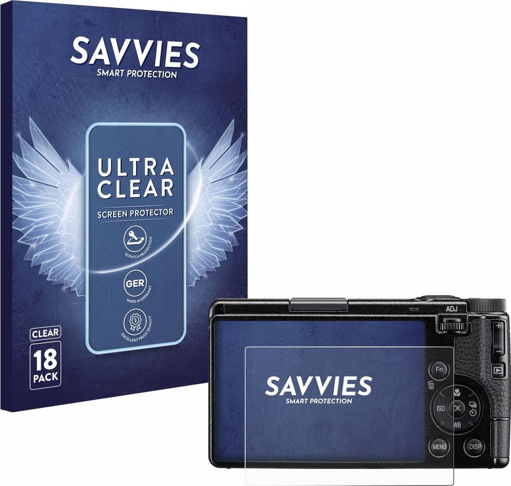 18x Für Ricoh GR IV 2025 / HDF Schutzfolie Savvies Displayschutz Display Schutz Folie Klar Transparent