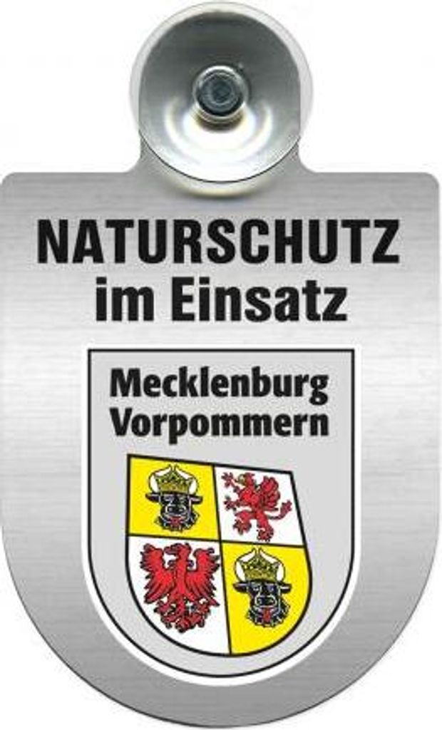 Einsatzschild mit Saugnapf - Naturschutz im Einsatz - incl. Produktbild 