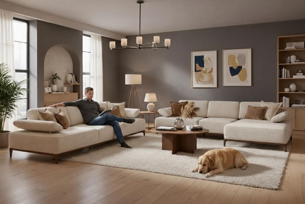 Wohnzimmer Set Modern Weiß Ecksofa L-Form Designer-Set Minimalismus