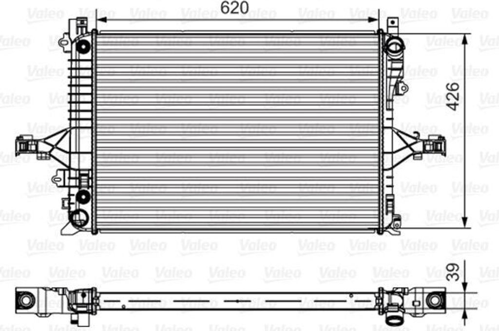VALEO 735539 - OE 31319056 Kühler, Motorkühlung für S40 II (544), S60 I (384), S80 I (184), V70 II (285), XC70 (295)