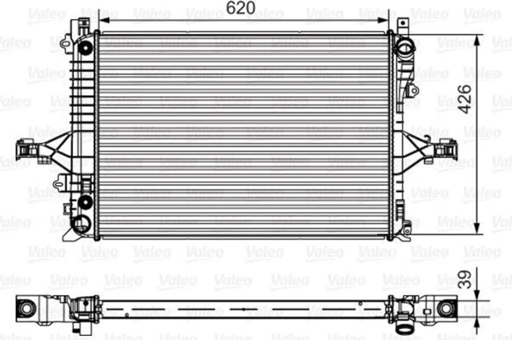 Radiateur VALEO 735539 OE 31319056 pour Volvo S40 II S60 I S80 I V70 II