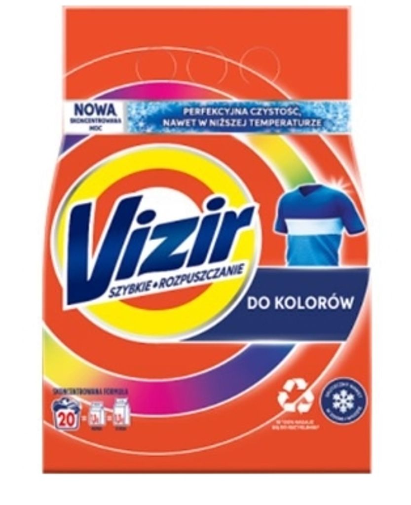 Vizir Szybkie rozpuszczanie Do kolorów Proszek do prania 20 Zdjęcie produktu 