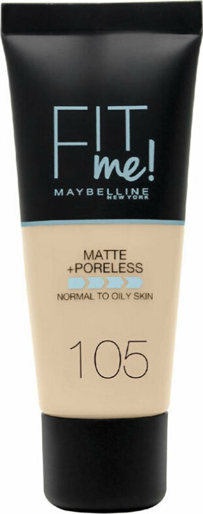 A product shot of a foundation bottle against a white background.