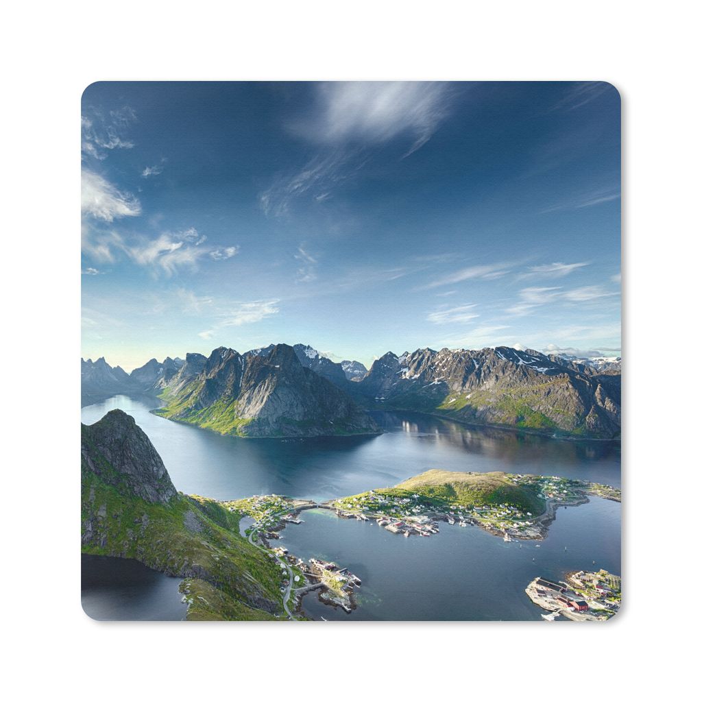 MuchoWow® Mauspad Mousepad Panoramablick Lofoten Norwegen Produktbild 
