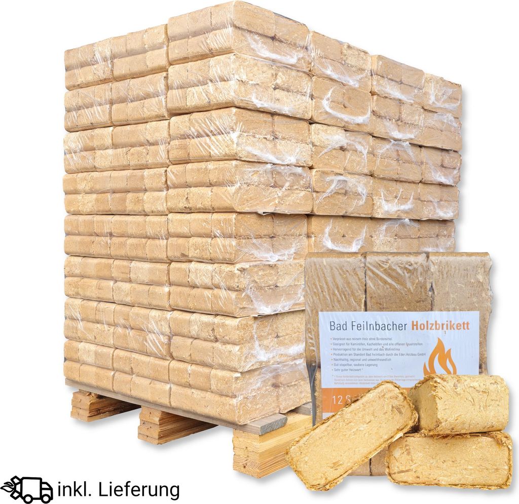 960 kg RUF ÖKO Briketts !SONDERAKTION! Mischholzbriketts  Produktbild 