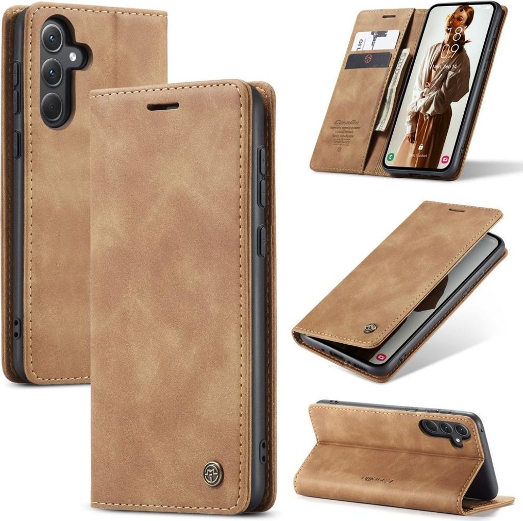 Samsung Galaxy A36 Hülle - CaseMe 013 Klapphülle - Braun
