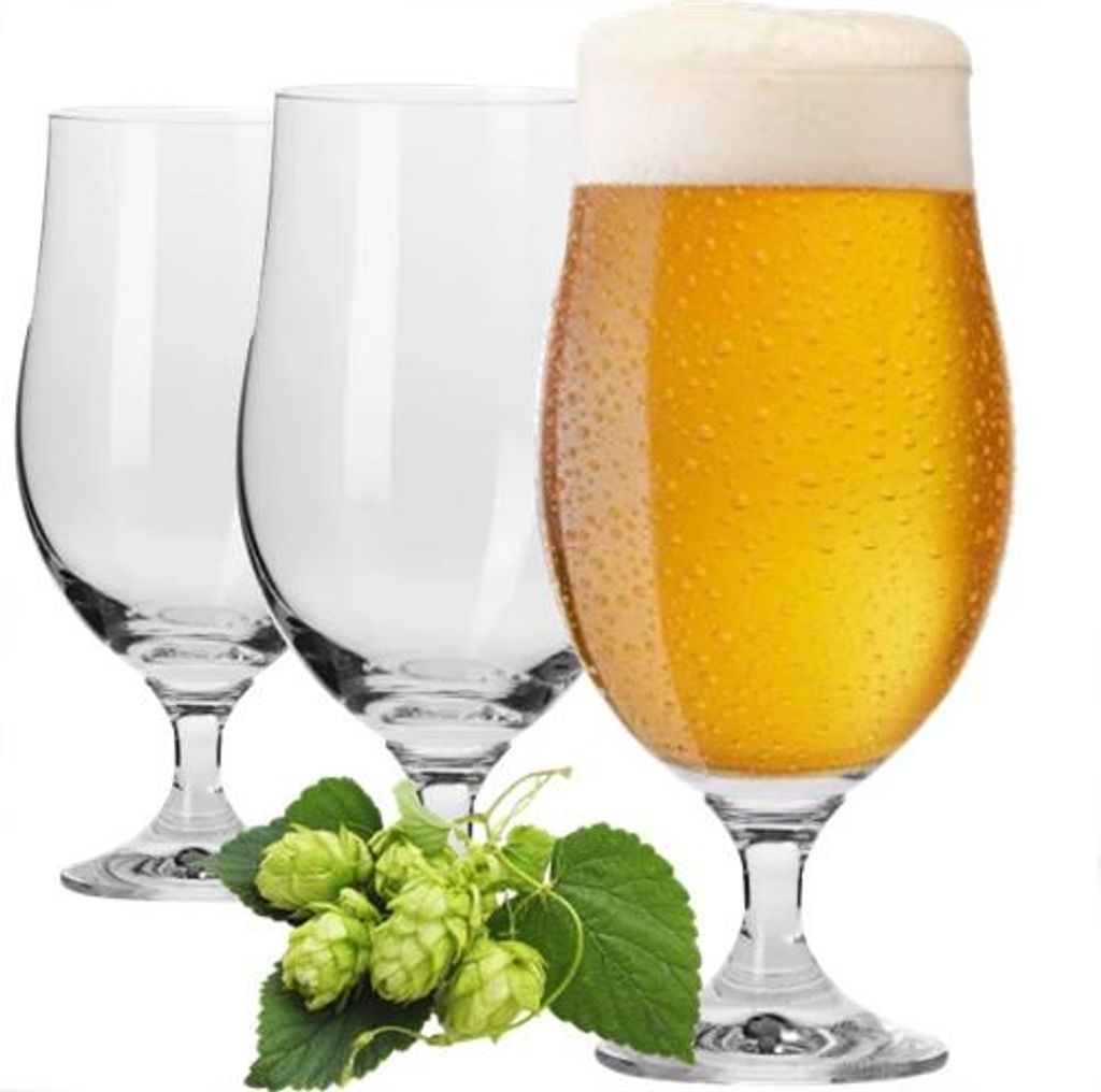 KROSNO GLÄSER 500ml 6 Stk. FÜR BIERKRÜGE LAGER HARMONY Produktbild 