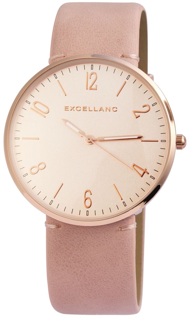 A close-up, studio shot of a women's wristwatch.