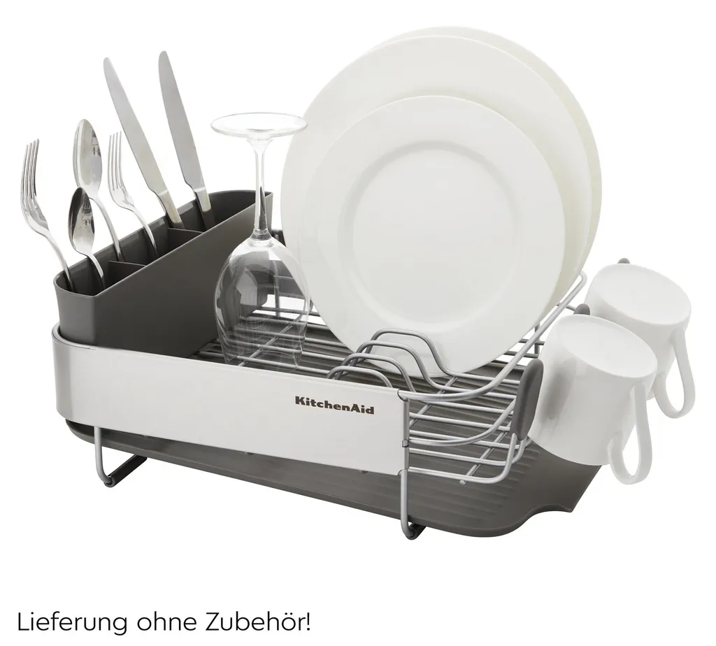 Égouttoir de Cuisine KitchenAid Compact pour Petits Espaces Gris Chic