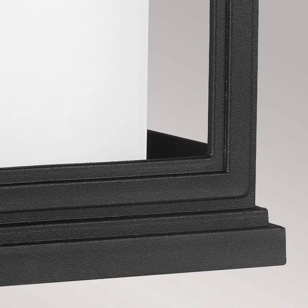 Applique Murale Extérieure Roscoe Feiss Noire Texturée Culot E27 60W