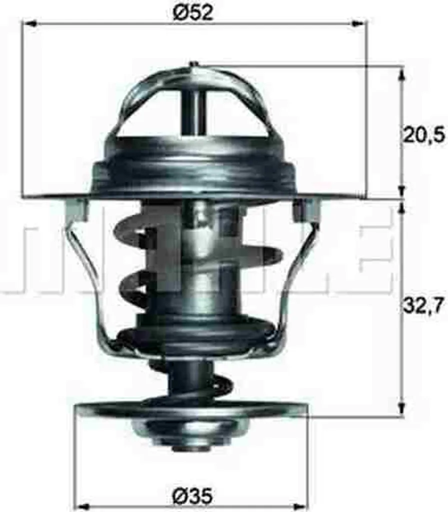 Solution surchauffe moteur : Thermostat MAHLE TX 12 88D fiable à 88°C