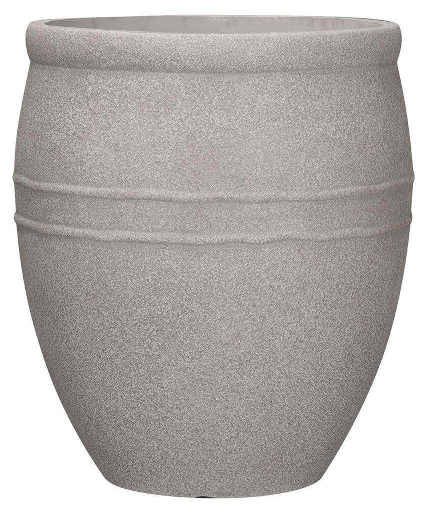 Blumentopf Ø: 34 x H: 40 cm Palermo Stone, Grau, für Innen Produktbild 
