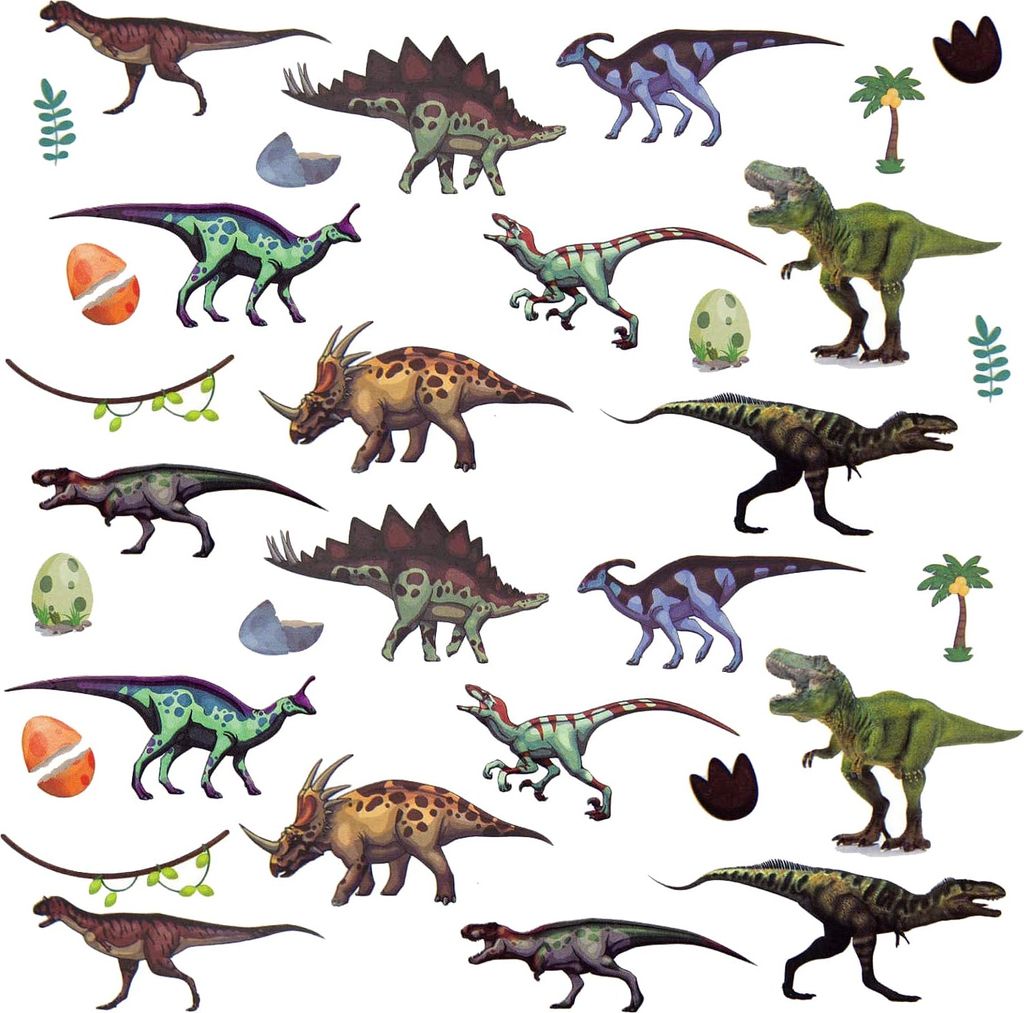 Oblique Unique 32 Dino Sticker Dinosaurier Aufkleber Kinder Produktbild 1
