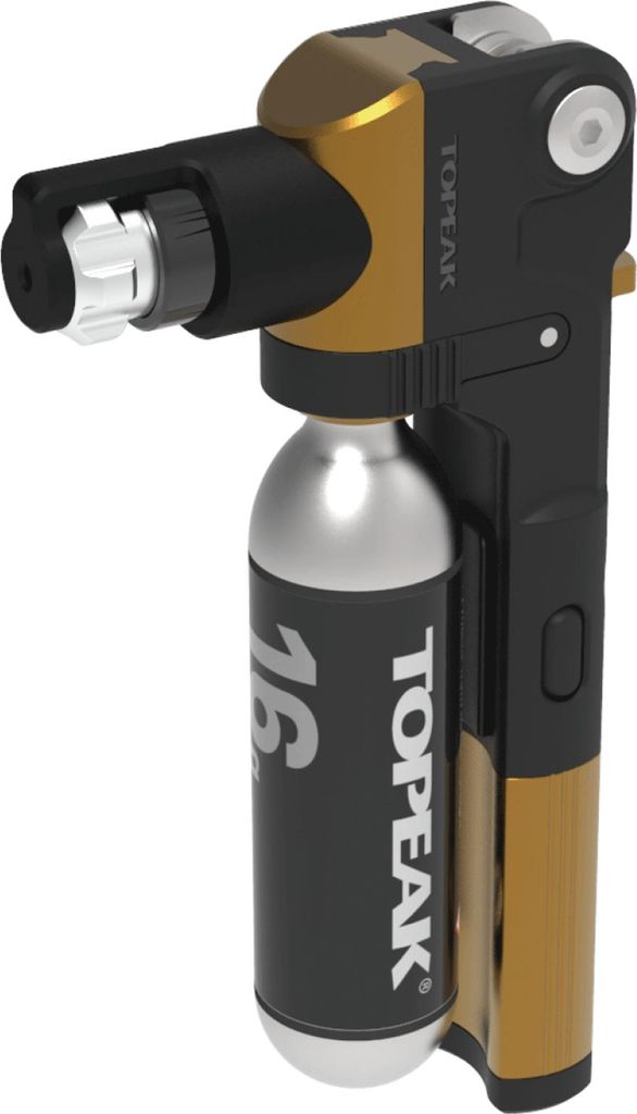 Topeak CO2 Kartuschenpumpe & Reparaturset Tubi Master+, Gold