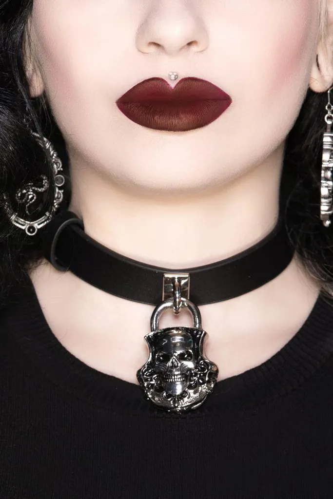 Choker Killstar Lock Me Up - Accessorio Gothic Elegante e Punk