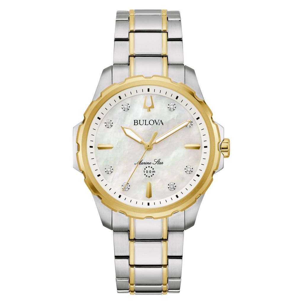 Bulova Marine Star Serie B Diamanten Damenuhr Produktbild 