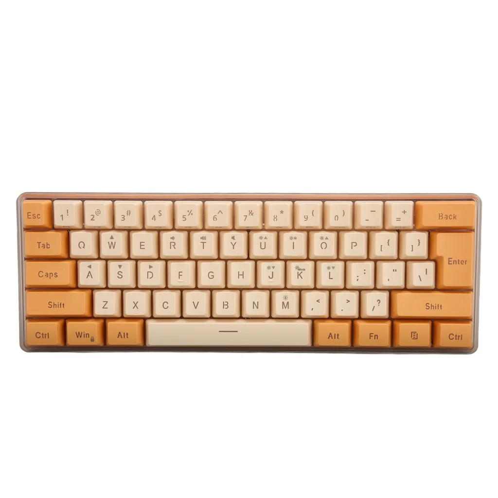 Clavier mécanique compact 61 touches RGB pour gagner de la place USB